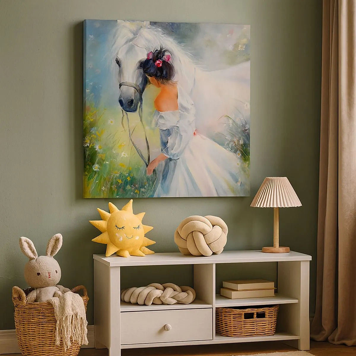 Lærredstryk - Billede på lærred - Som fra en smuk drøm - 30x30 cm