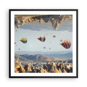 Plakat i sort ramme - Alt er muligt her - 60x60 cm