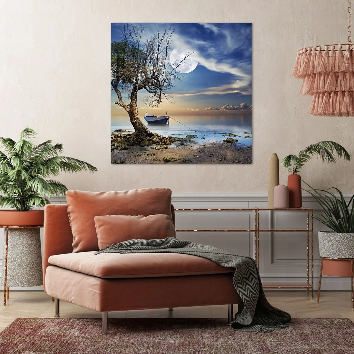 Lærredstryk - Billede på lærred - Er dette enden eller begyndelsen? - 70x70 cm