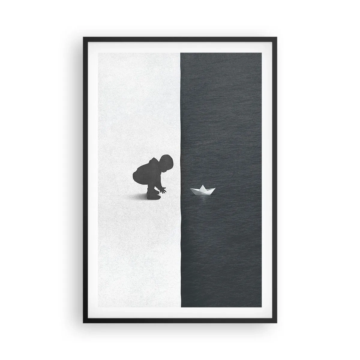Plakat i sort ramme - Stor ekspedition - 61x91 cm