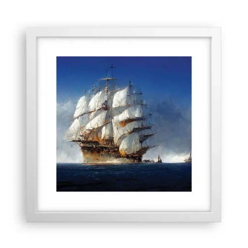 Plakat i hvid ramme - Den store herlighed! - 30x30 cm
