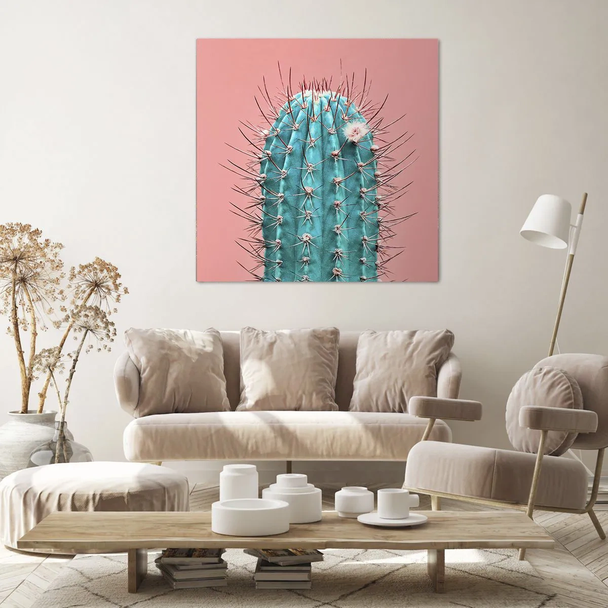 Lærredstryk - Billede på lærred - Bare se - 70x70 cm