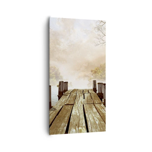 Lærredstryk - Billede på lærred - Efterårets blide tristhed - 65x120 cm