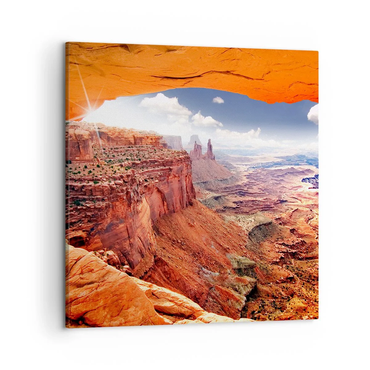 Lærredstryk - Billede på lærred - Udskåret af naturen selv - 50x50 cm