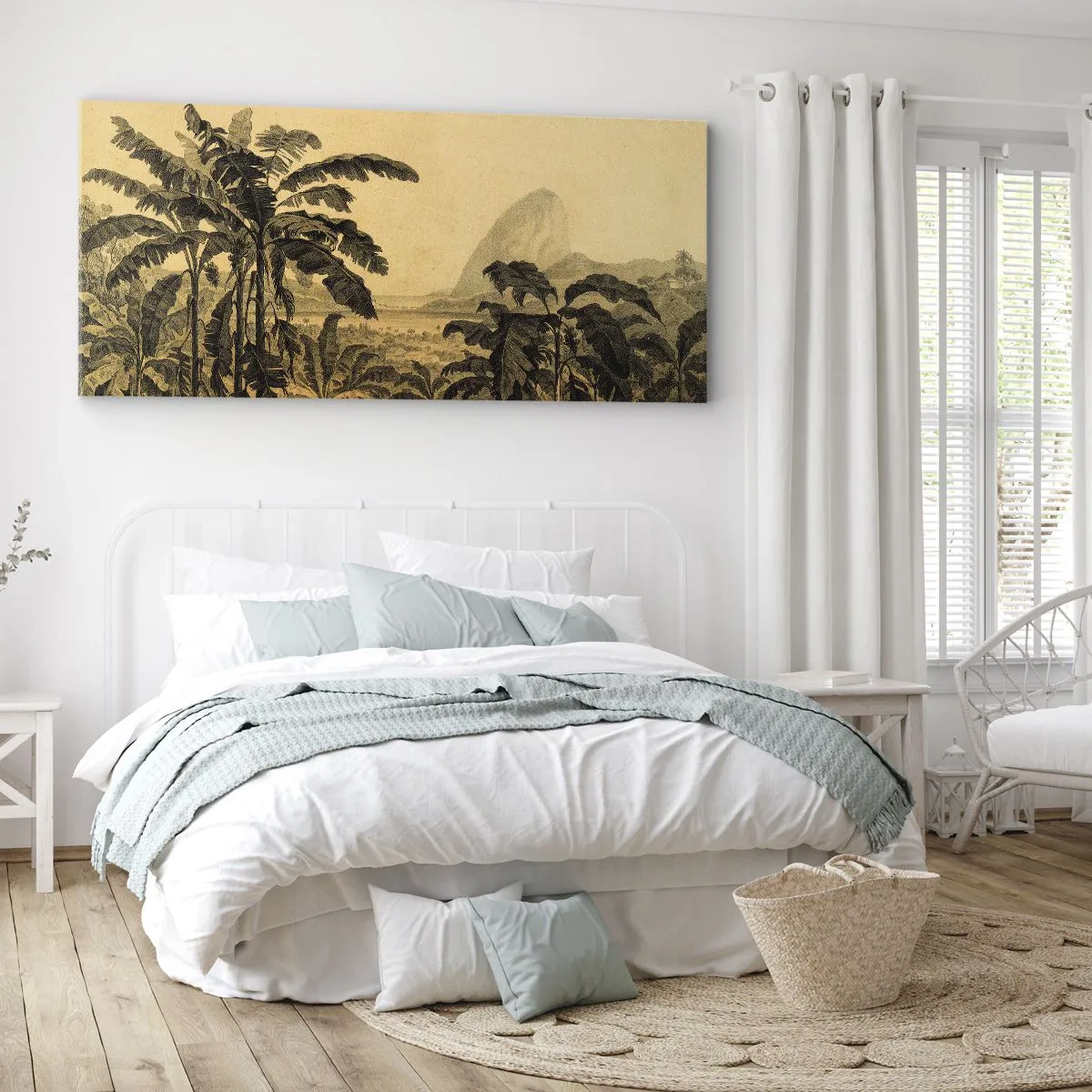 Lærredstryk - Billede på lærred - I en kolonial atmosfære - 100x40 cm