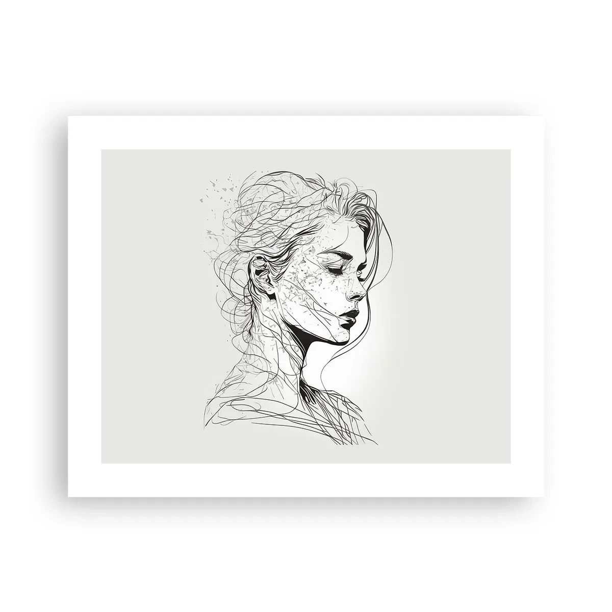 Plakat - Portræt i drømmeri - 50x40 cm