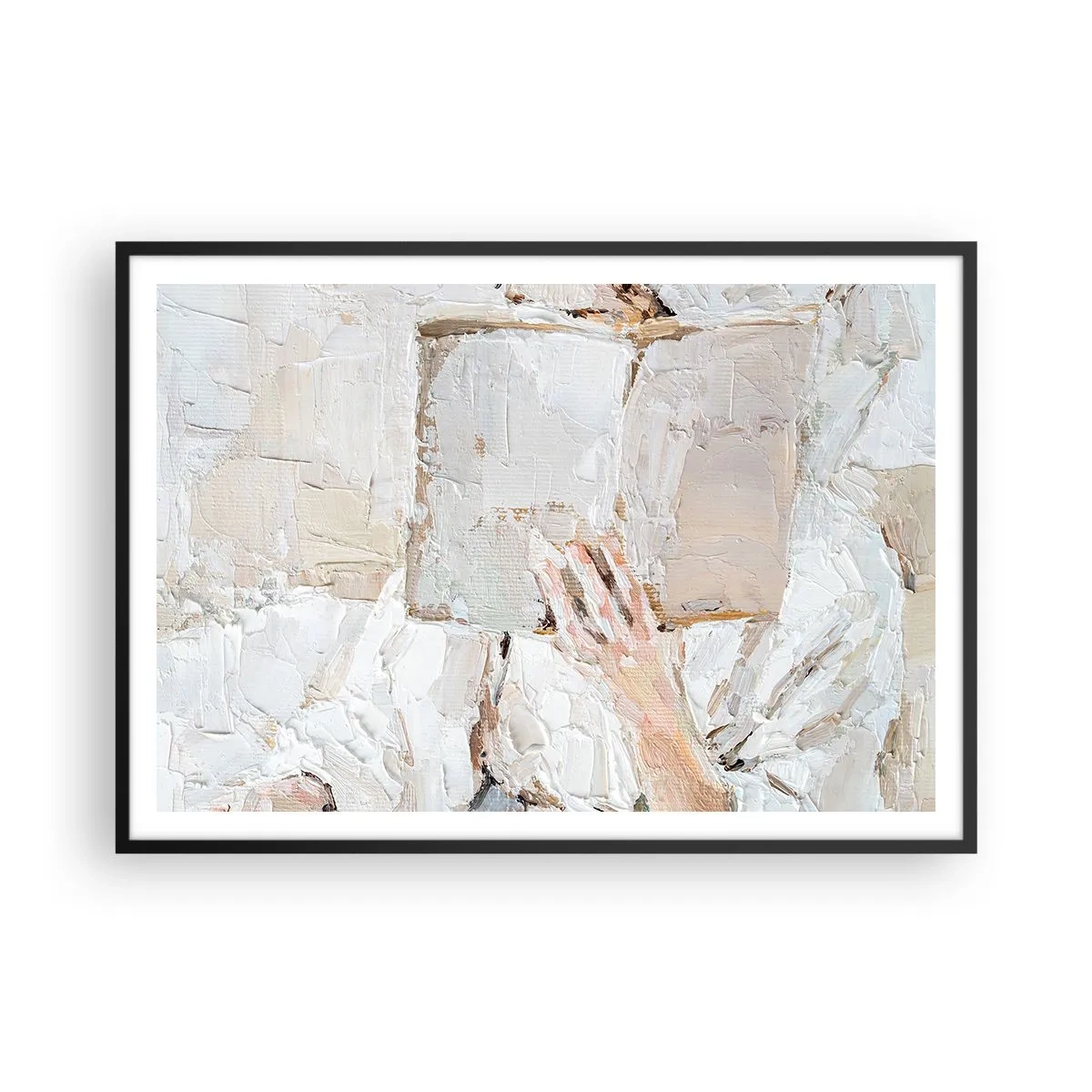 Plakat i sort ramme - I en anden verden - 100x70 cm