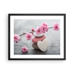 Plakat i sort ramme - Kirsebærblomstens lyksalighed - 50x40 cm