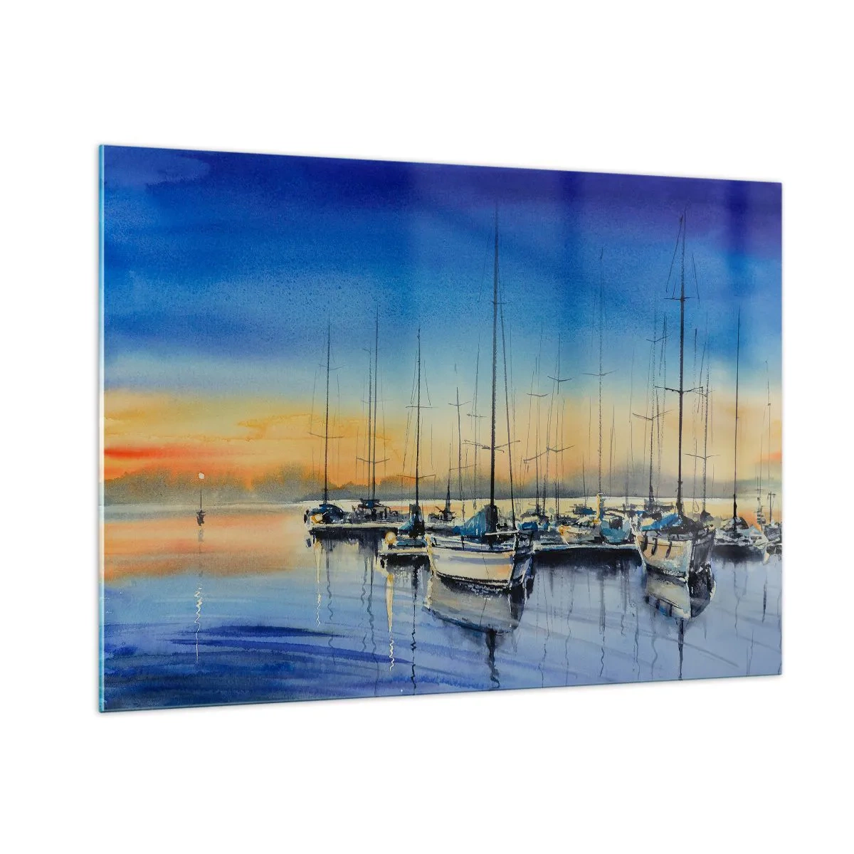 Billede på glas - Slutningen på en god dag - 100x70 cm