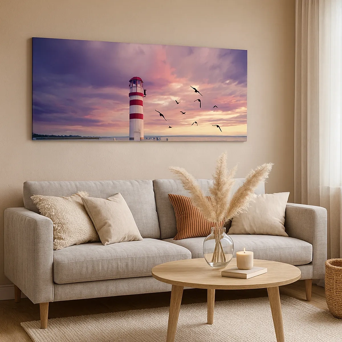 Lærredstryk - Billede på lærred - Det er tid til havnen - 30x30 cm