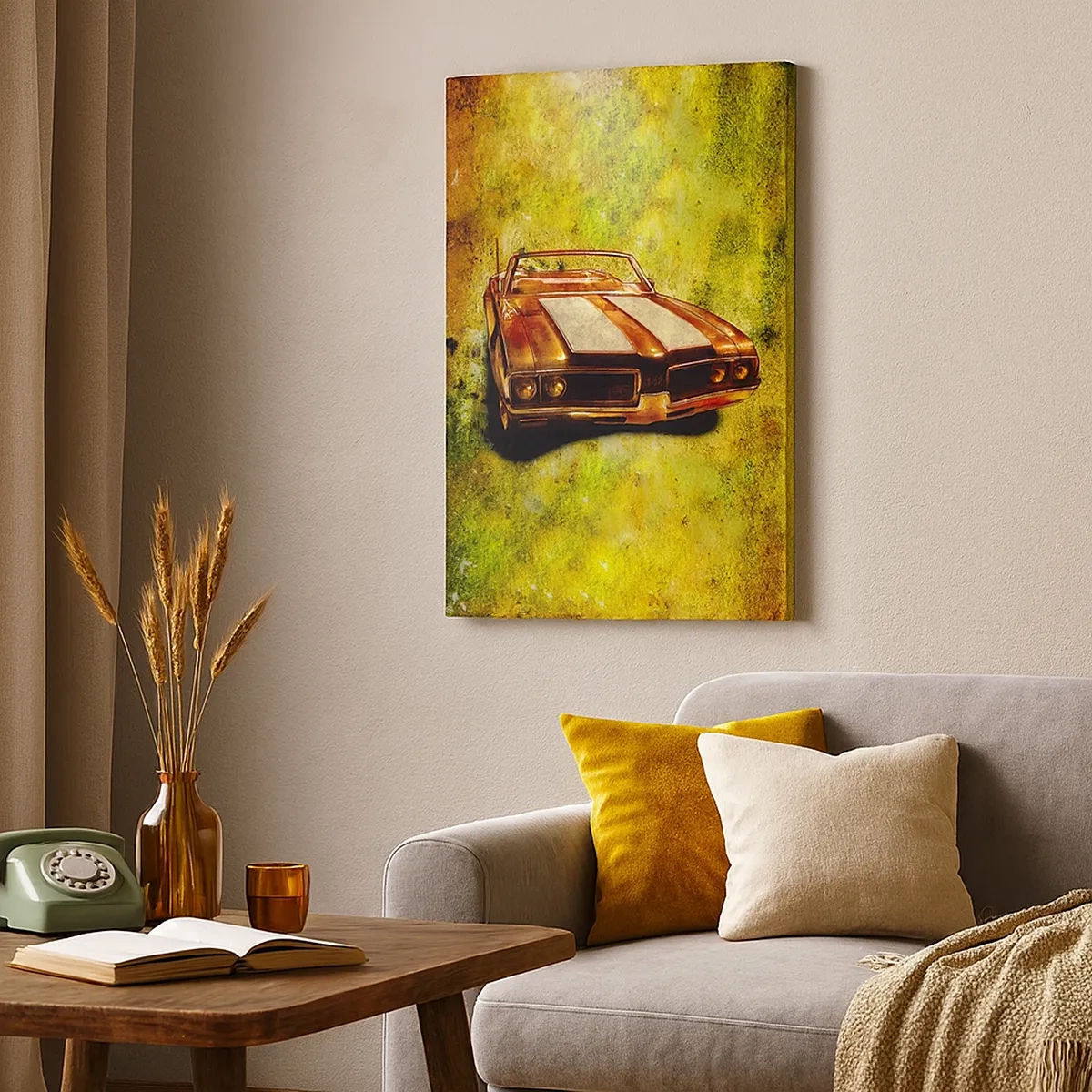 Lærredstryk - Billede på lærred - Kraft fortryllet i formerne - 50x70 cm