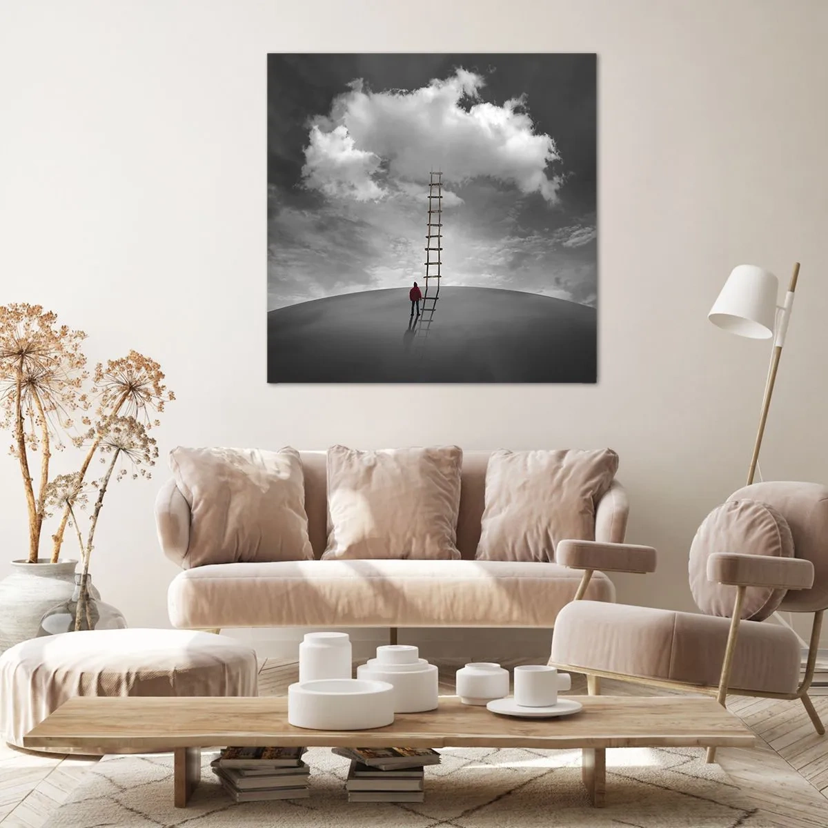 Lærredstryk - Billede på lærred - Alt er muligt - 60x60 cm