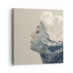 Lærredstryk - Billede på lærred - Skønheden ved elementerne - 40x40 cm