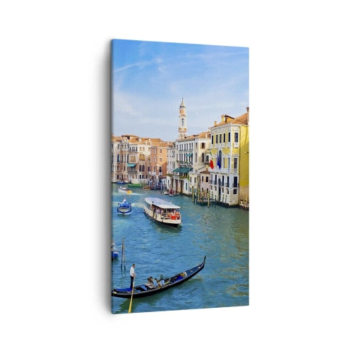 Lærredstryk - Billede på lærred - Den eneste trafik i verden - 45x80 cm