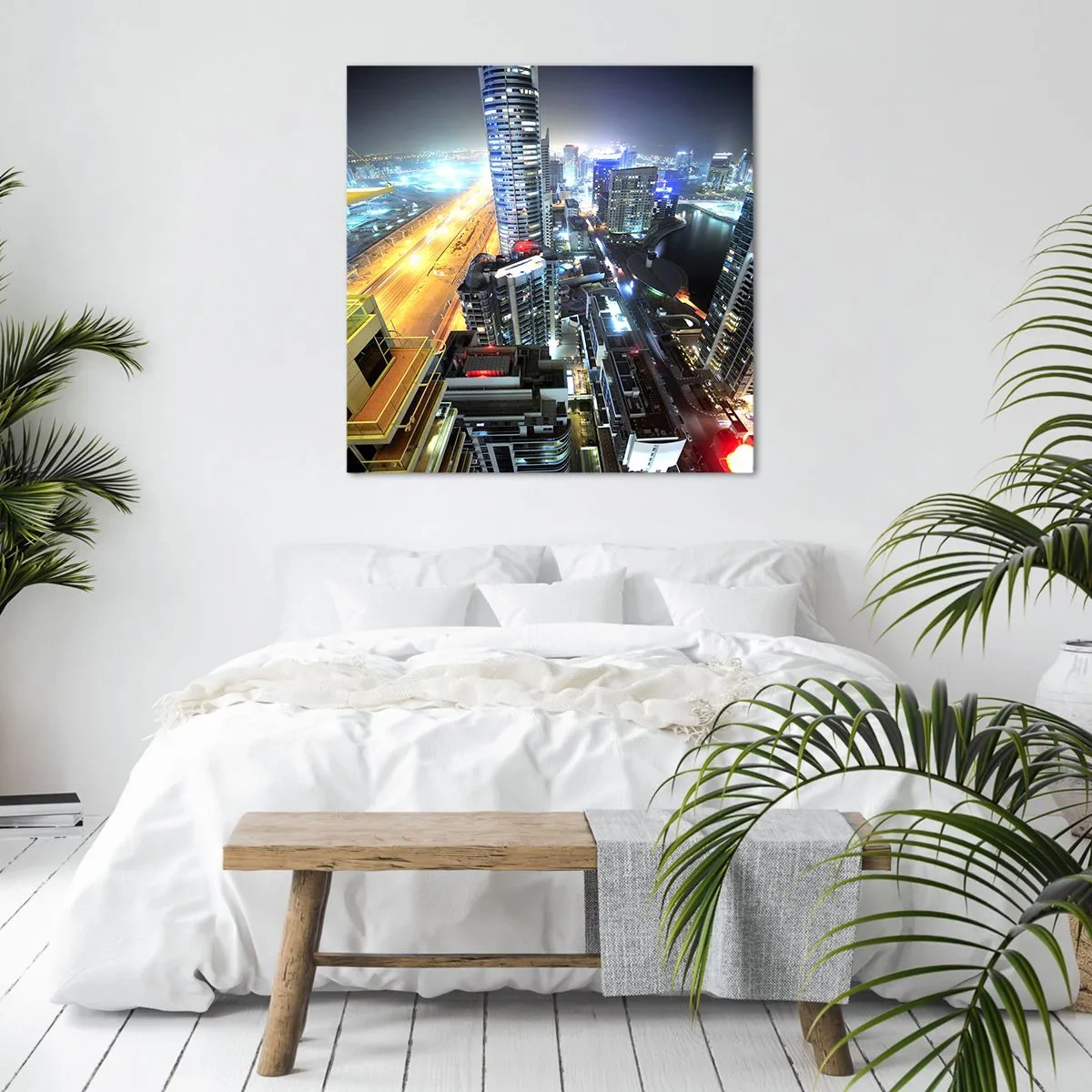 Lærredstryk - Billede på lærred - Et mirakel i ørkenen - 50x50 cm