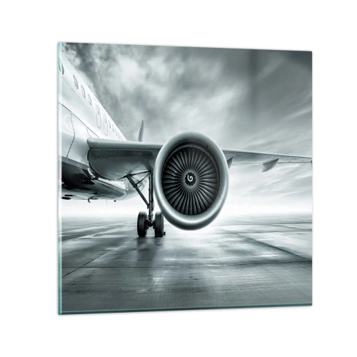 Billede på glas - Der er kraft! - 30x30 cm