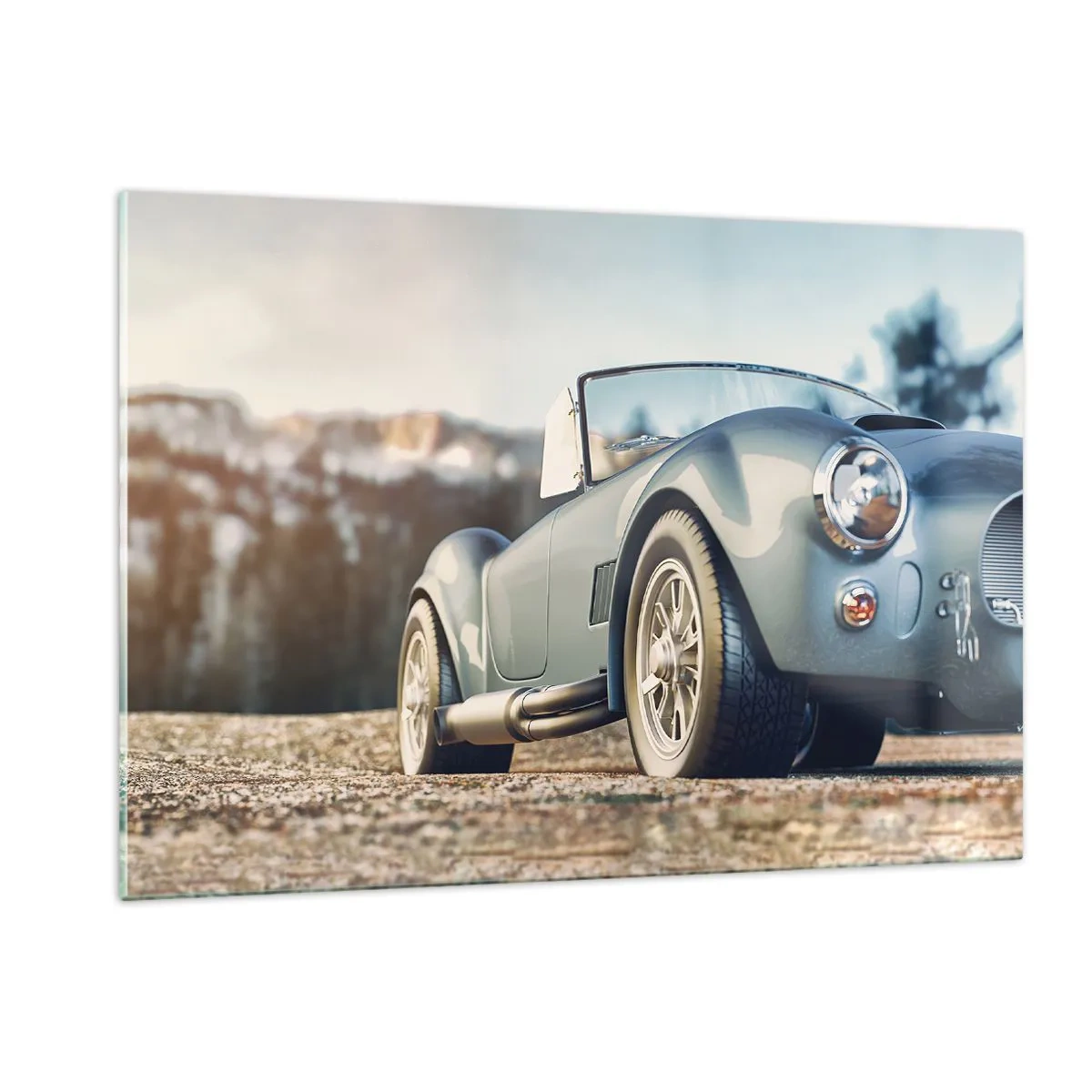 Billede på glas - Fordi stil betyder noget - 120x80 cm