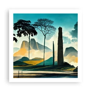 Plakat - Stadig højere og højere - 60x60 cm