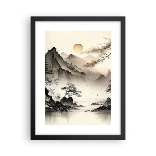 Plakat i sort ramme - Orientens unikke charme - 30x40 cm