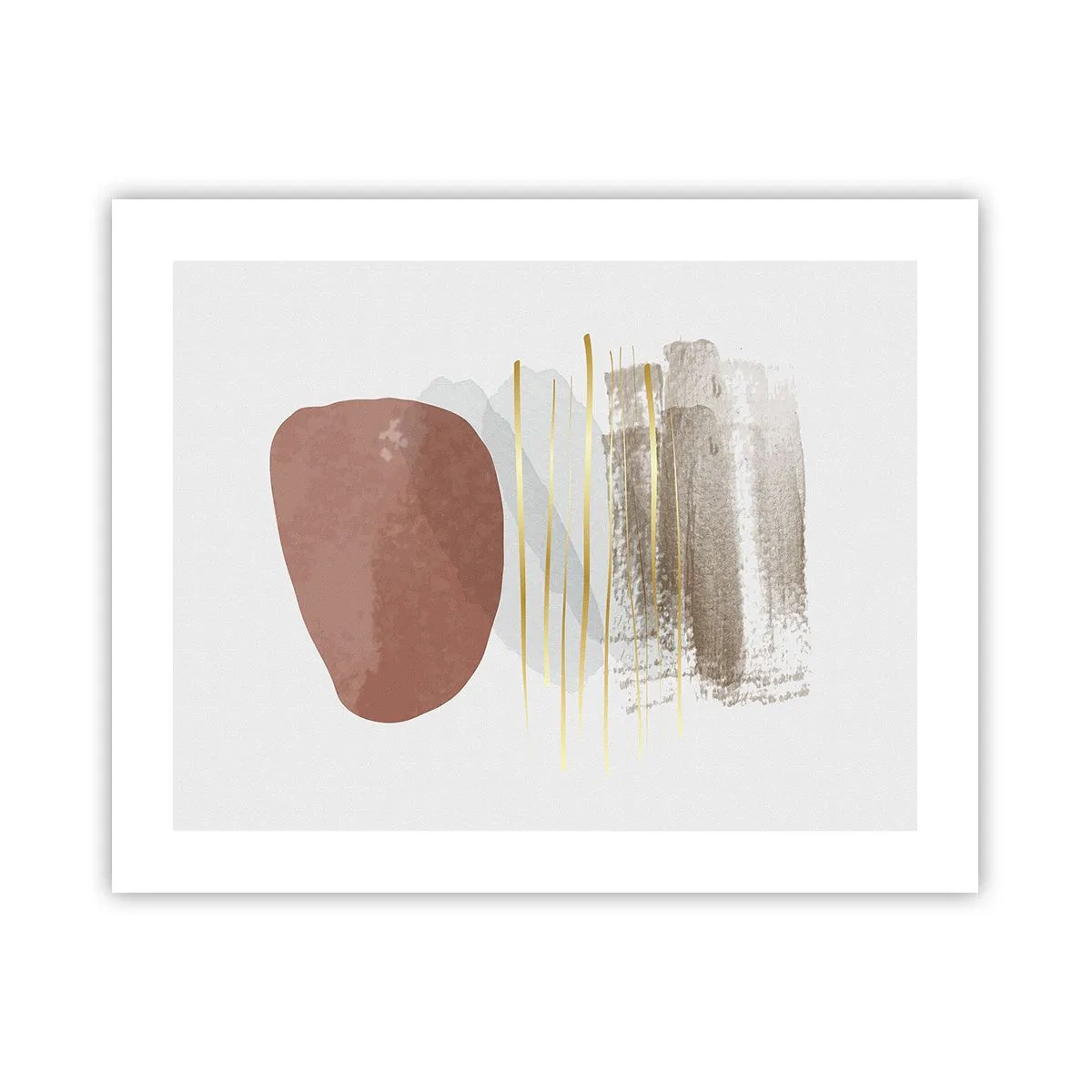 Plakat - Abstrakt kolonnade - 50x40 cm