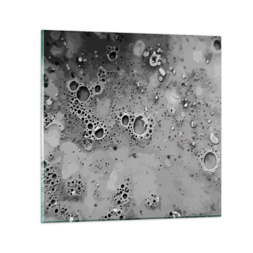 Billede på glas - Som et månelandskab - 40x40 cm