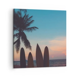 Lærredstryk - Billede på lærred - I morgen bliver også sjovt - 50x50 cm