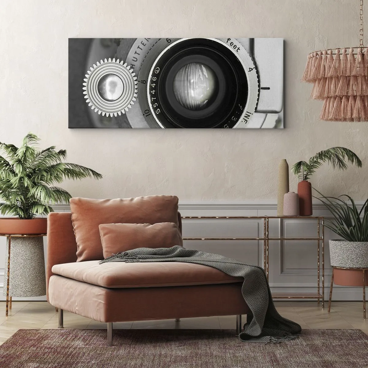 Lærredstryk - Billede på lærred - Historien om Hollywood - 100x40 cm