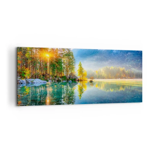 Lærredstryk - Billede på lærred - Majestæt og sødme - 120x50 cm