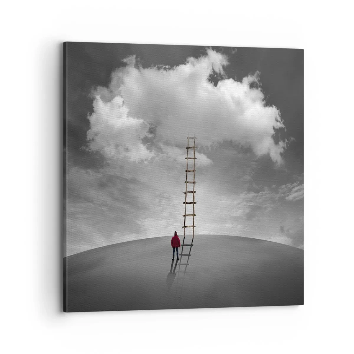 Lærredstryk - Billede på lærred - Alt er muligt - 70x70 cm