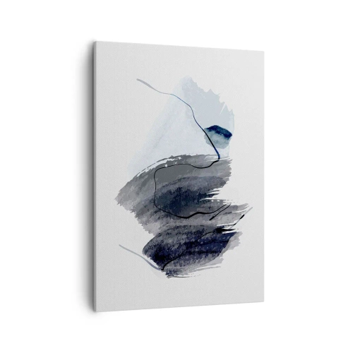 Lærredstryk - Billede på lærred - Intensitet og bevægelse - 50x70 cm