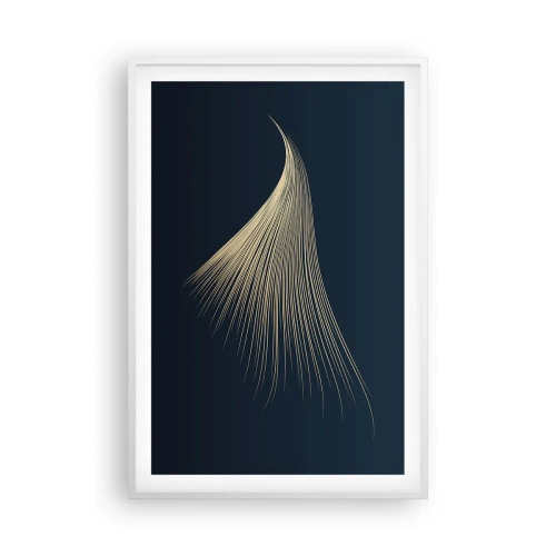 Plakat i hvid ramme - Som en engels hår - 61x91 cm