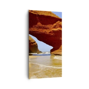 Lærredstryk - Billede på lærred - Vand og vind i tusindvis af år - 65x120 cm