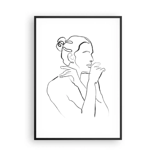 Plakat i sort ramme - Nøgen: et sensuelt mysterium - 70x100 cm