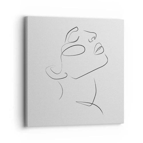 Lærredstryk - Billede på lærred - En drømmes slyngninger - 30x30 cm