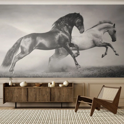Fototapet Selvklæbende Deluxe Sticker - Engle og dæmoner - Dyr, Heste, Natur - 200x140 cm