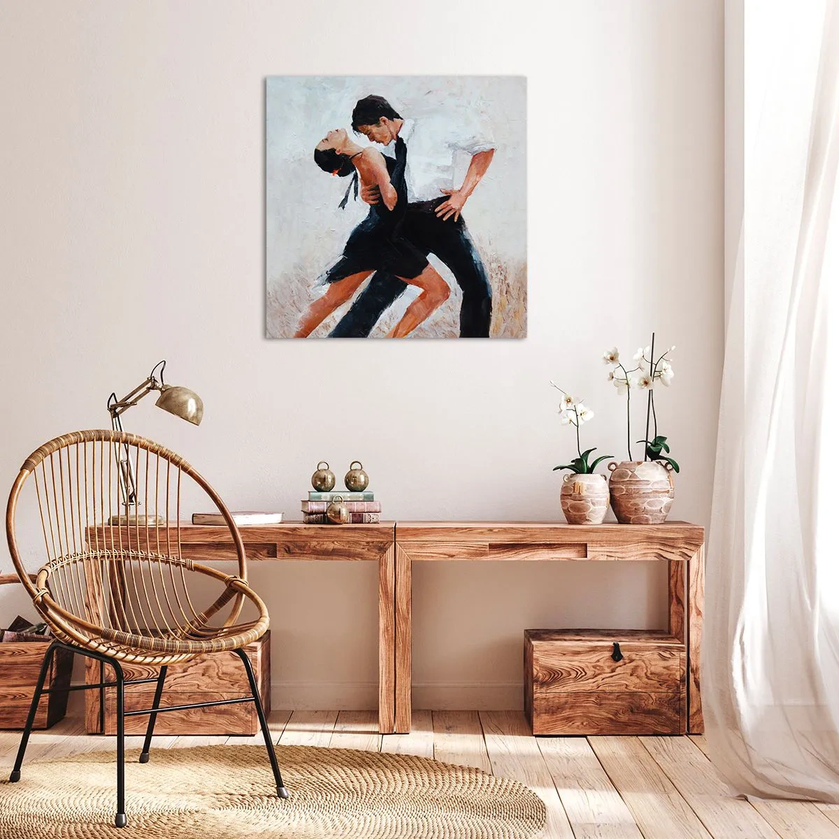 Lærredstryk - Billede på lærred - Mine drømmes tango - 30x30 cm