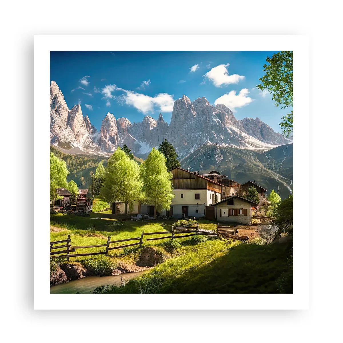 Plakat - Alpeidyl - 60x60 cm