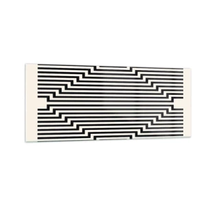 Billede på glas - Geometrisk illusion - 100x40 cm