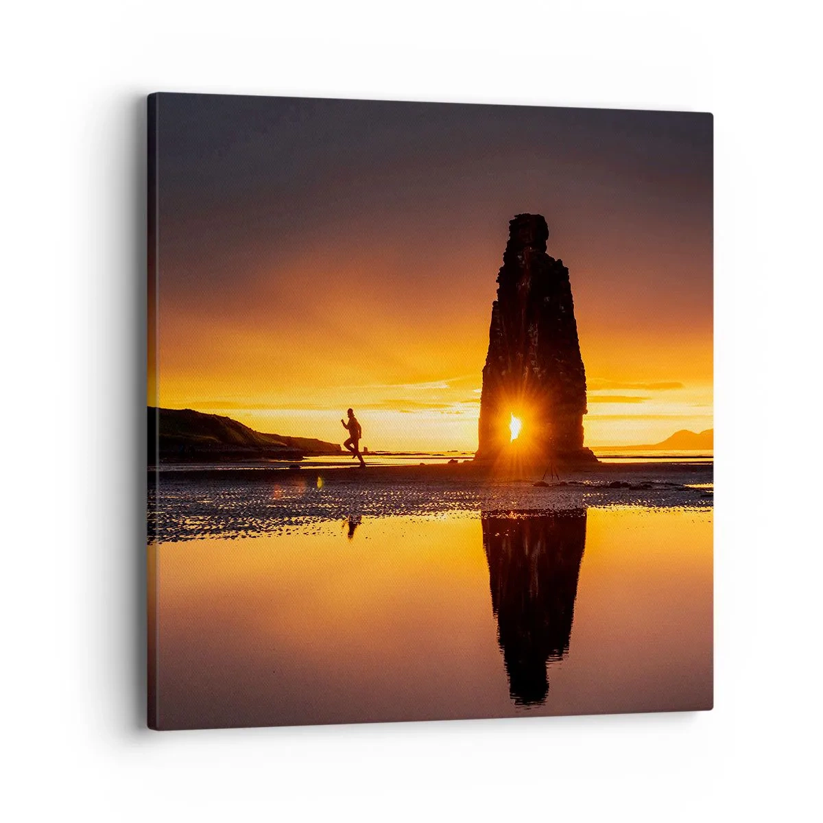 Lærredstryk - Billede på lærred - Kun dig og naturen - 40x40 cm