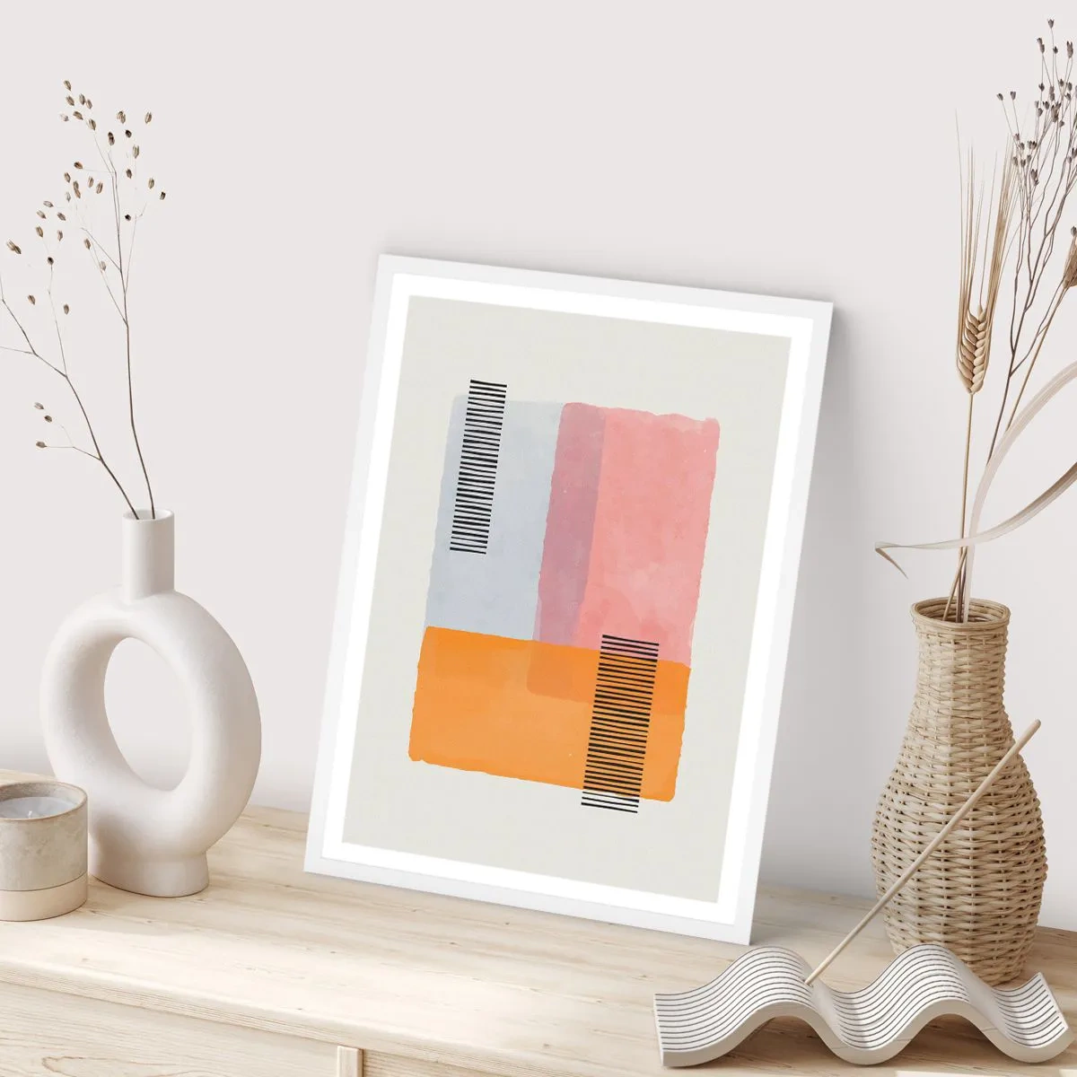 Plakat i hvid ramme - Fra hjørne til hjørne - 61x91 cm