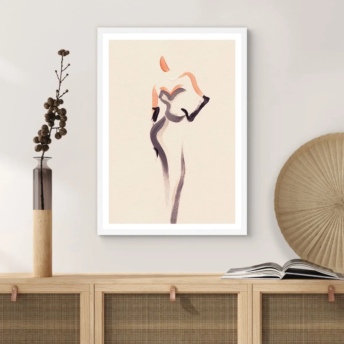 Plakat i hvid ramme - Fra de gyldne år i Hollywood - 30x40 cm