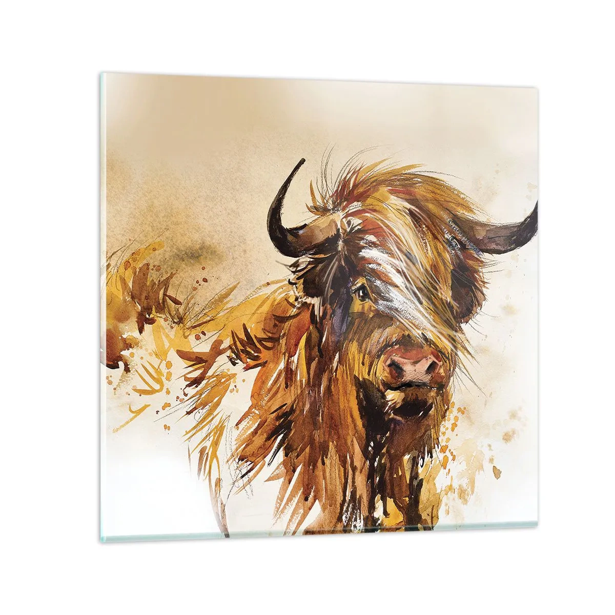 Billede på glas - Jægerens stolthed - 60x60 cm