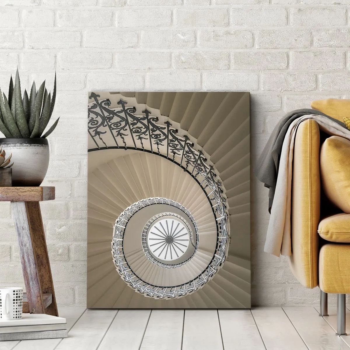 Lærredstryk - Billede på lærred - I midten af en skal - 50x70 cm