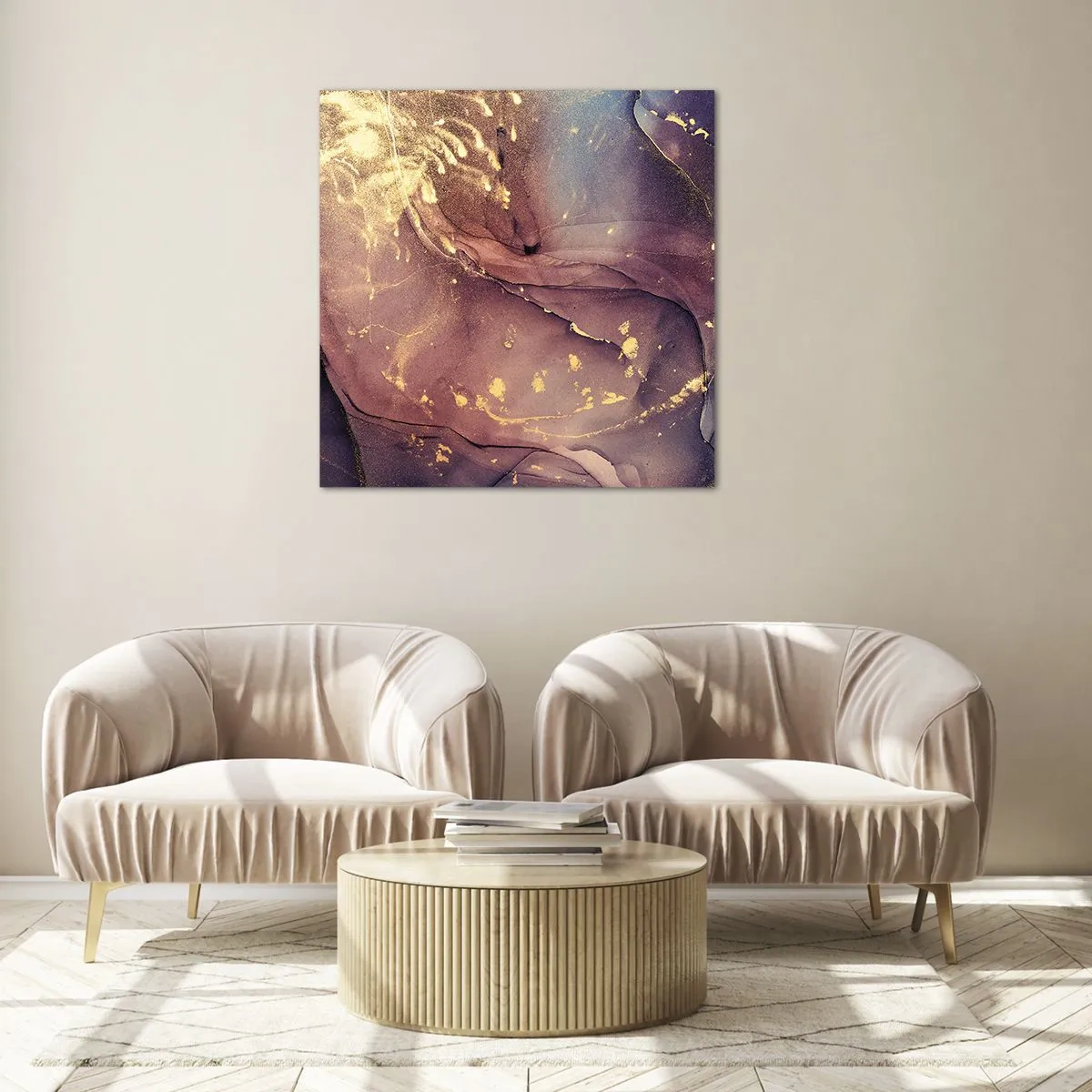 Billede på glas - Materie og ånd - 70x70 cm