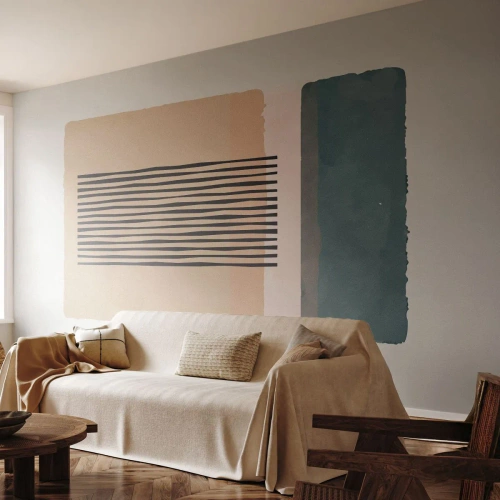 Fototapet Premium Canvas - Alt er i god stand - Abstraktion, Grafik, Minimalisme - 400x280 cm