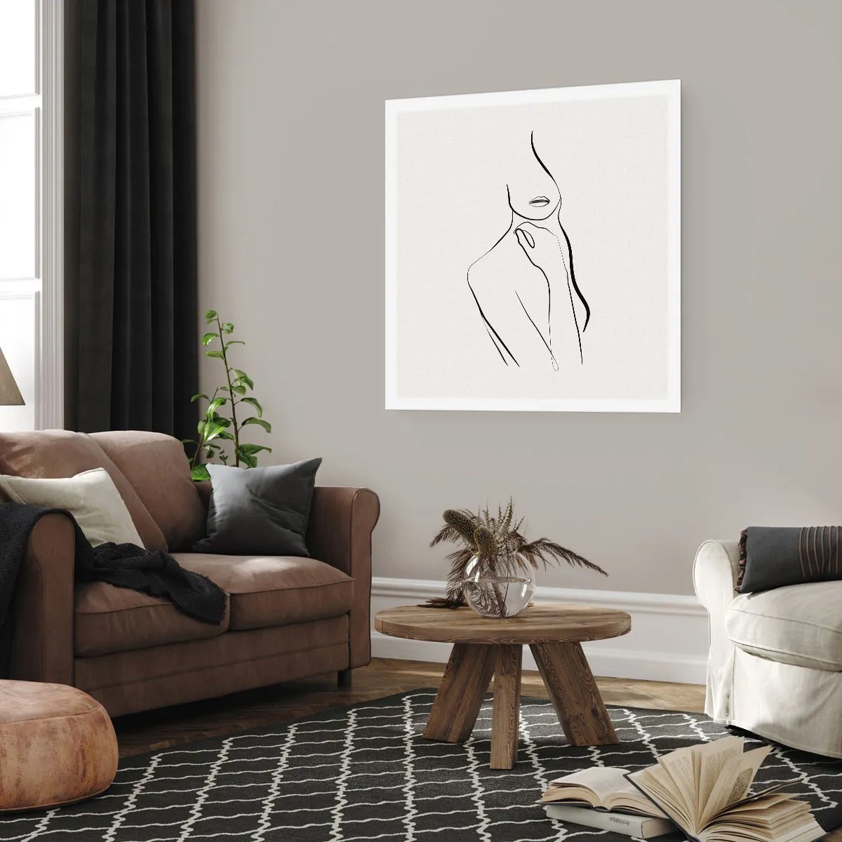 Plakat - Bølge af melankoli - 60x60 cm