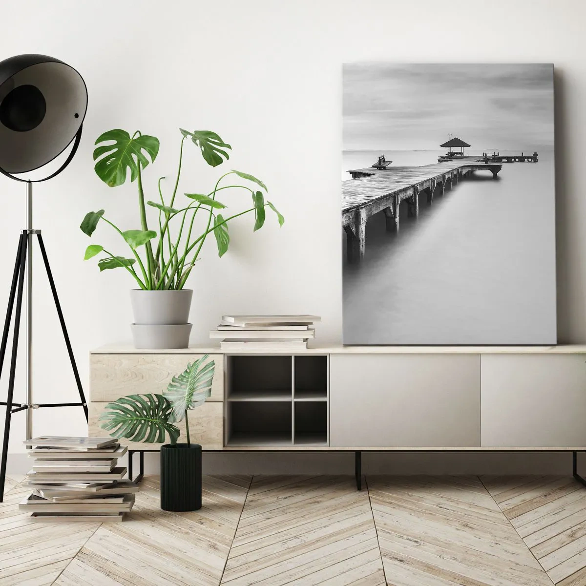 Lærredstryk - Billede på lærred - Ind i det fjerne - 50x70 cm