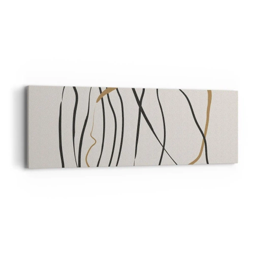 Lærredstryk - Billede på lærred - Komposition - dans i besiddelse - 90x30 cm