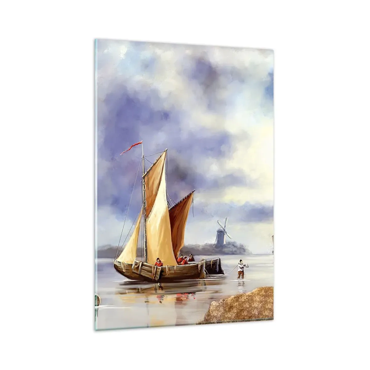 Billede på glas - Sømændenes tilbagevenden - 80x120 cm