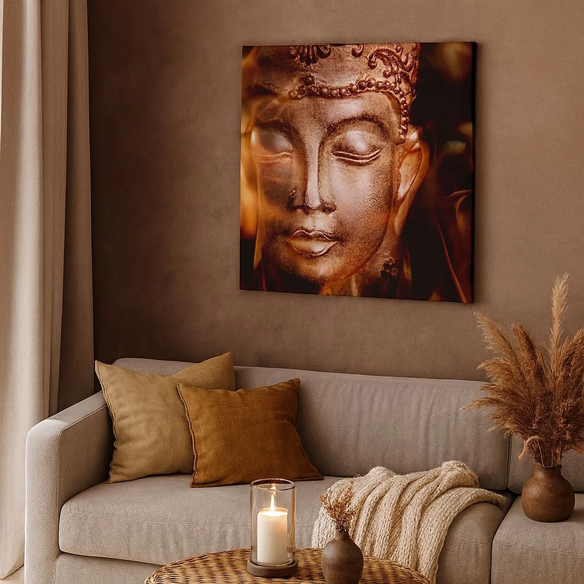 Lærredstryk - Billede på lærred - Den eksisterer kun her og nu - 30x30 cm